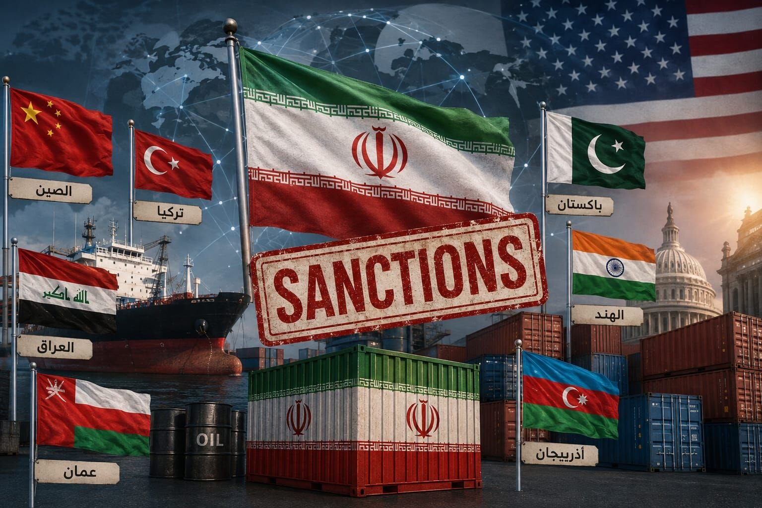 شركاء إيران التجاريون في مرمى العقوبات الأميركية الجديدة