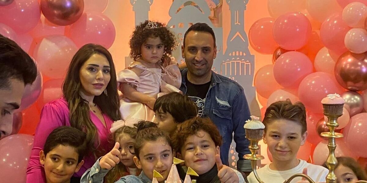 تمام بليق يحتفل بعيد ميلاد ابنته كالين