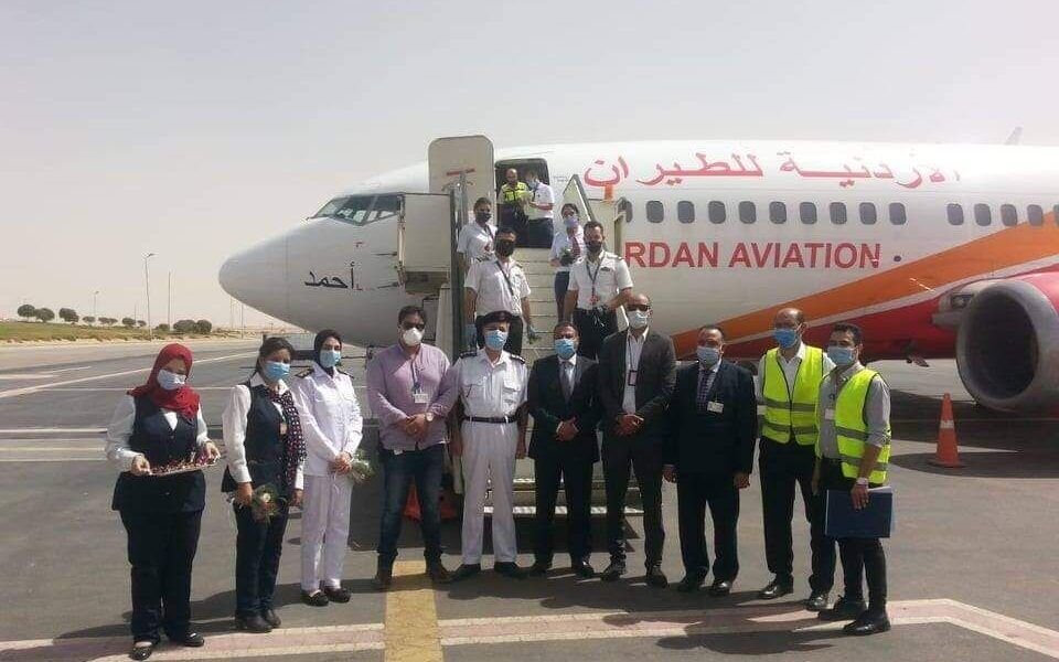 مطار أسيوط الدولي يستقبل أولى رحلات الاردنيه للطيران